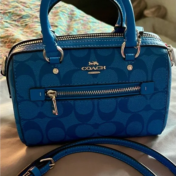 Coach Vibrant Blue Mini Bag - Picture 4 of 13